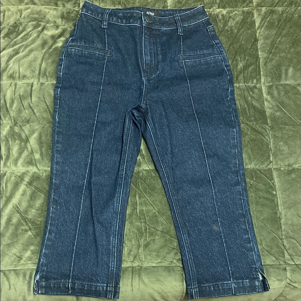 AFRM High Rise Denim Capri - Picture 2 of 9